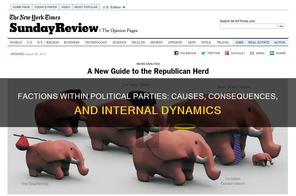 why would the development of factions within a political party