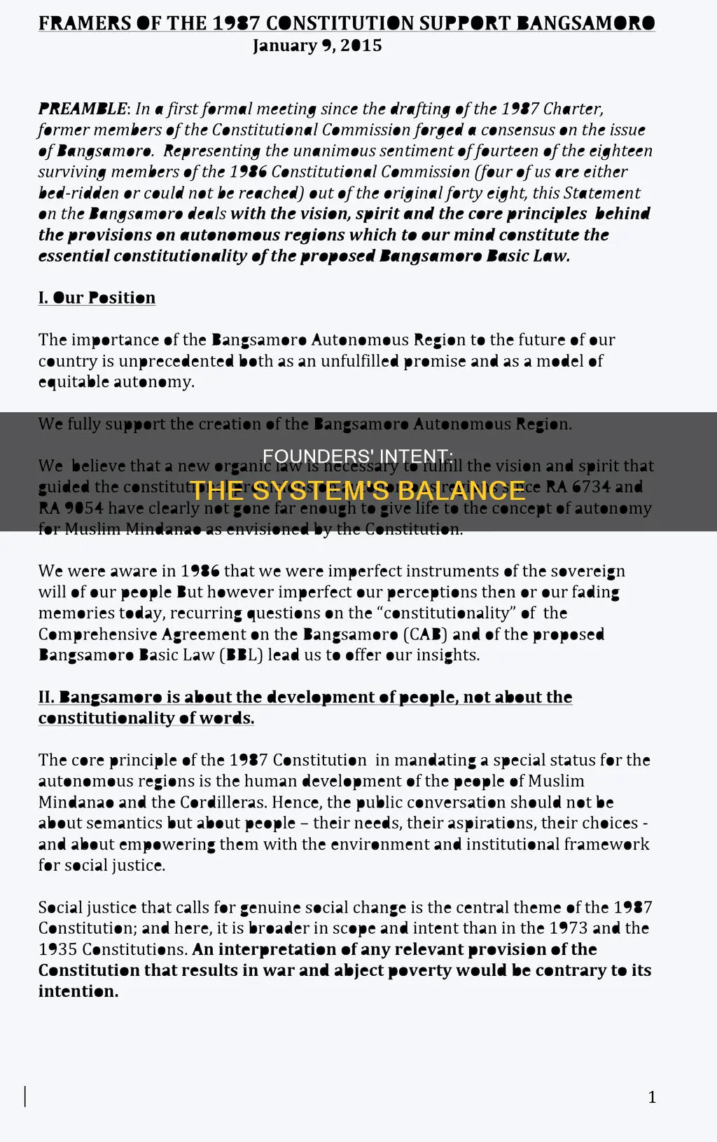 why would the framers of the constitution require this syse