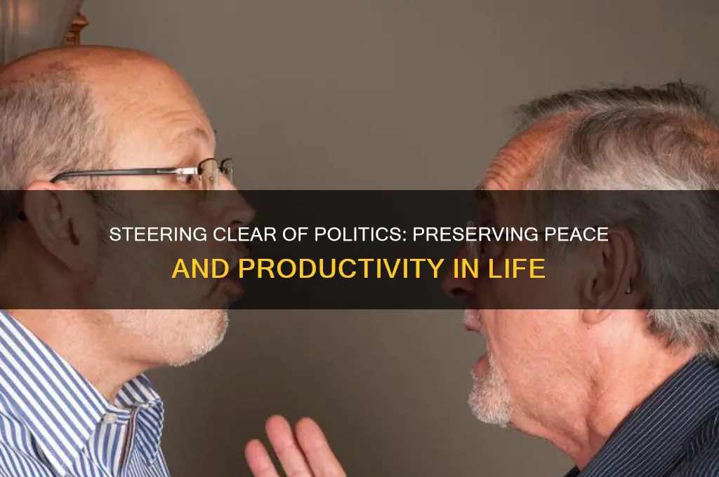 why you should avoid politics