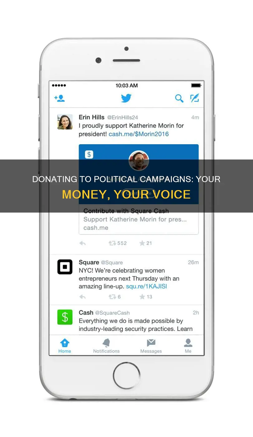 will donate to political campaign