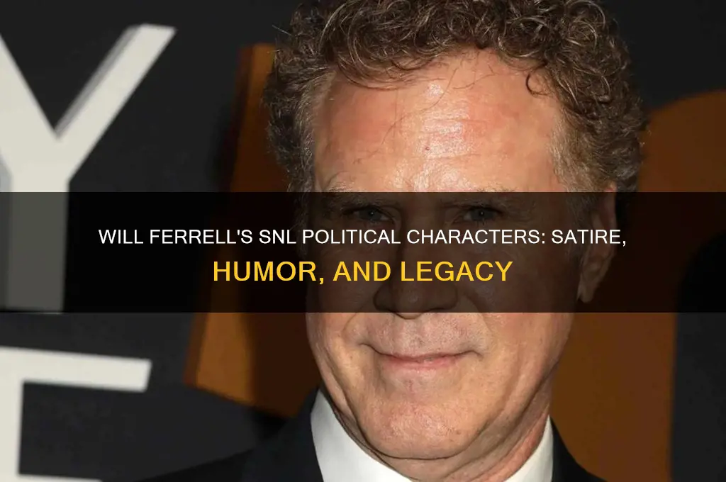 will ferrell snl political characters
