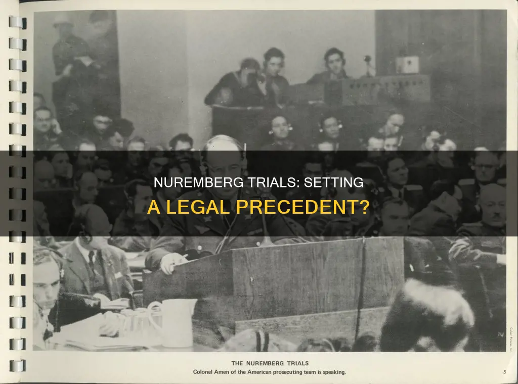 will the judgment in the nuremberg trial constitute a precedent