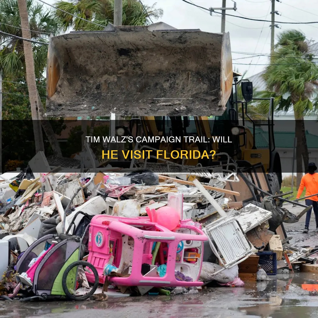 will tim walz campaign schedule stop in florida