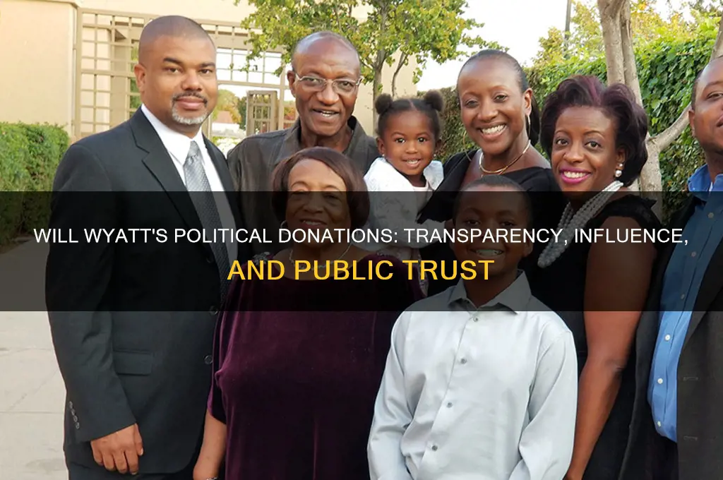 will wyatt and political donations