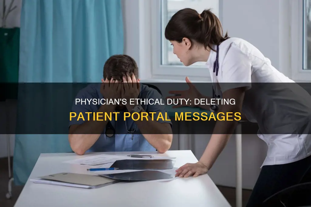 would a physician deleting patient portal messages constitute wanton misconduct