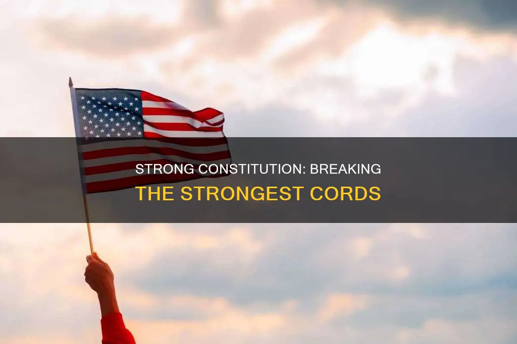 would break the strongest cords of our constitution