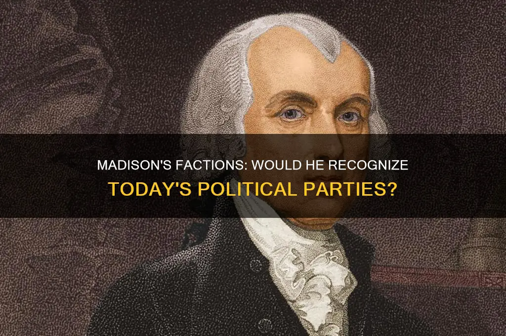 would madison view our modern political parties as factions