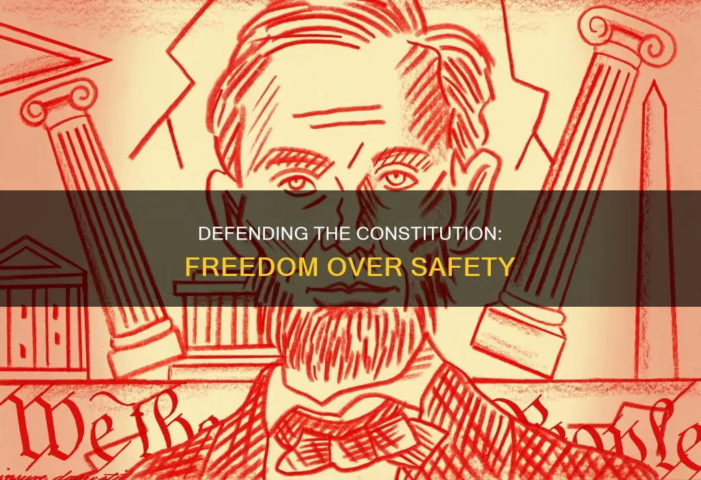 would rather defend the constitution than protect