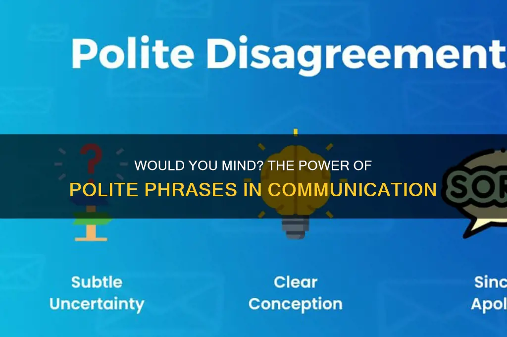 would you mind if polite